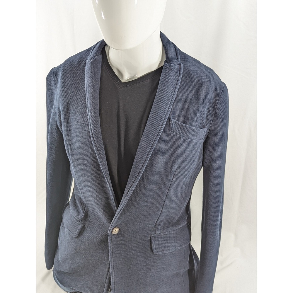 Chubbies Blazer Small Blue American Flag‎ Lined Elbow Patches Jacket Casual 40"